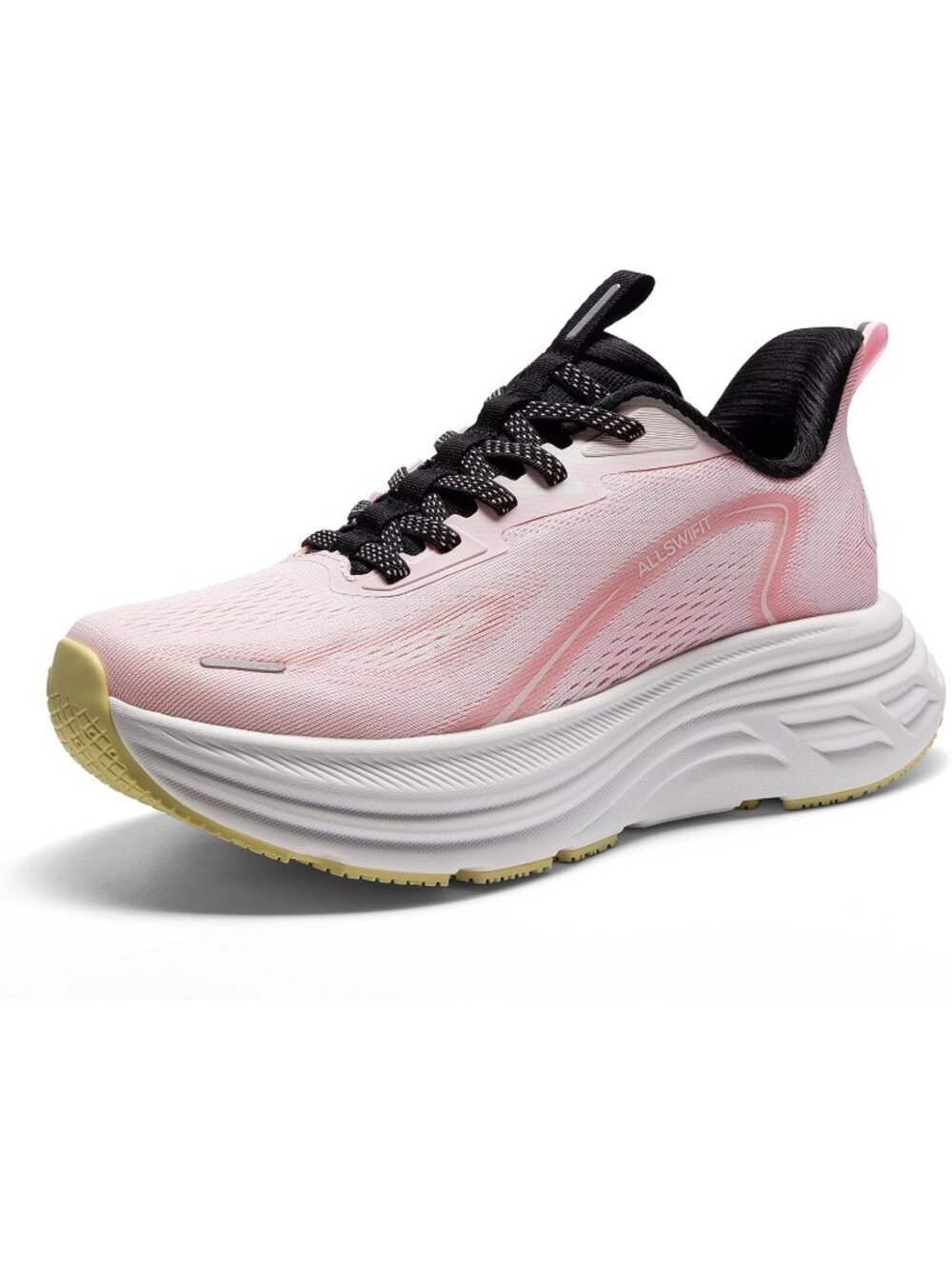 Women's Pink Comfortable Cushion Non-Slip Athletic Fashion Walking Sneakers